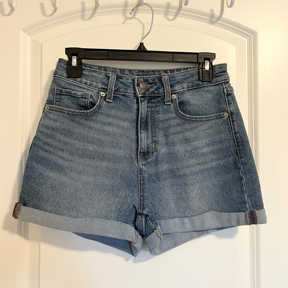 No Boundaries High Waist Blue Denim Shorts